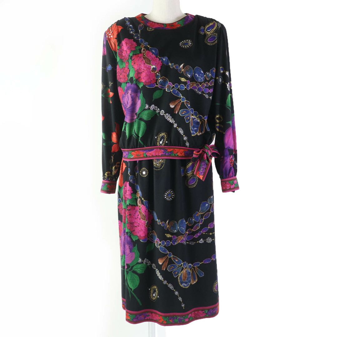 美品☆LEONARD FASHION レオナール ファッション ウール シルク 美品☆LEONARD FASHION レオナール ファッション ウール シルク