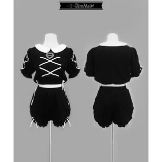 REFLEM - DimMoire ディムモアール GirlyジャージSETUP blackの REFLEM - DimMoire ディムモアール GirlyジャージSETUP blackの