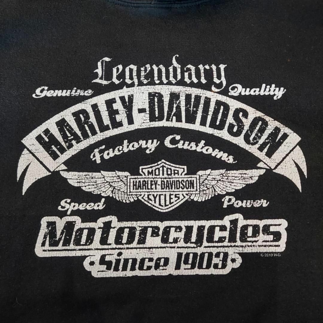 Harley Davidson - ハーレーダビッドソン パーカー 袖ロゴ Harley Davidson - ハーレーダビッドソン パーカー 袖ロゴ