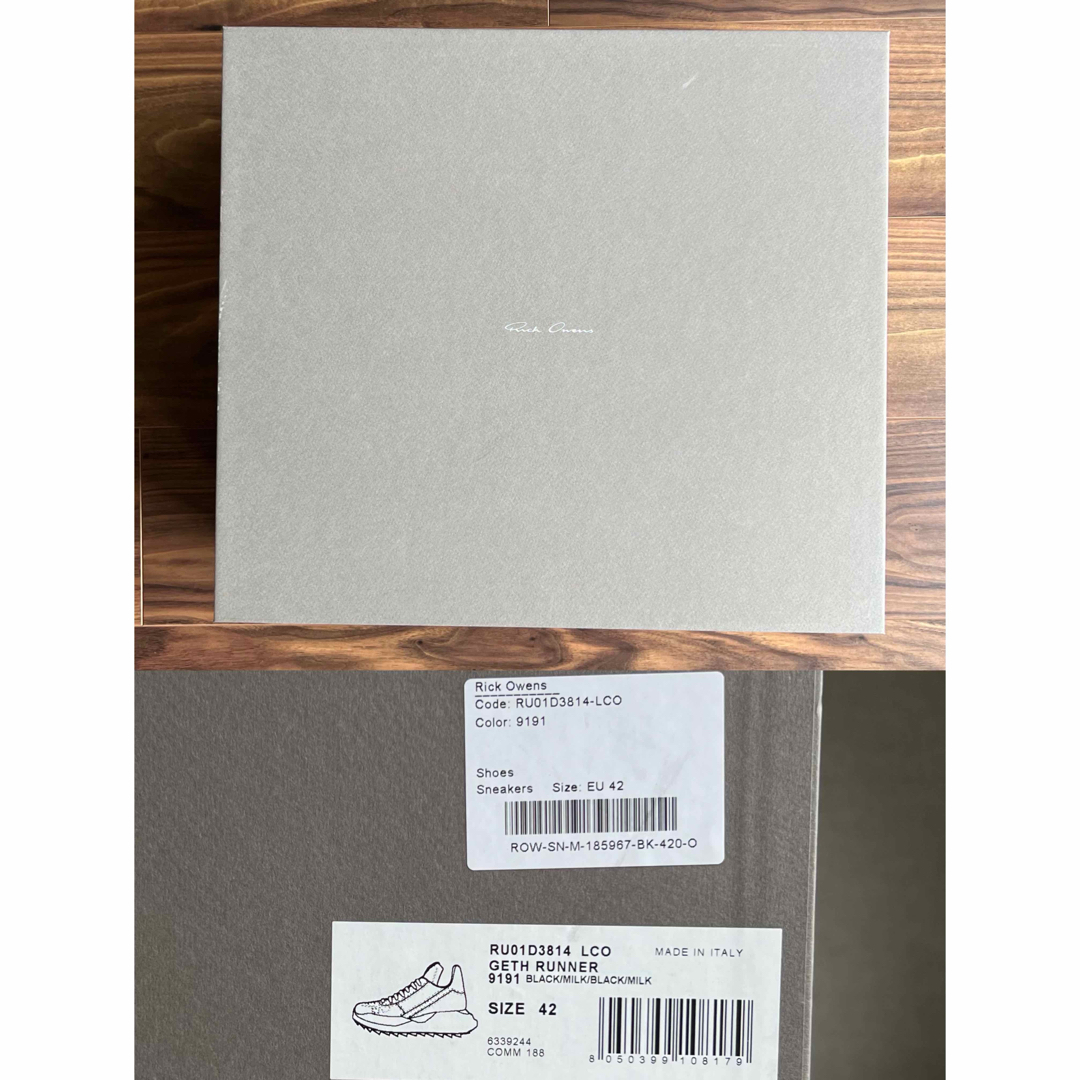 Rick Owens - 新品 RICK OWENS GETH RUNNER ブラック スニーカー Rick Owens - 新品 RICK OWENS GETH RUNNER ブラック スニーカー