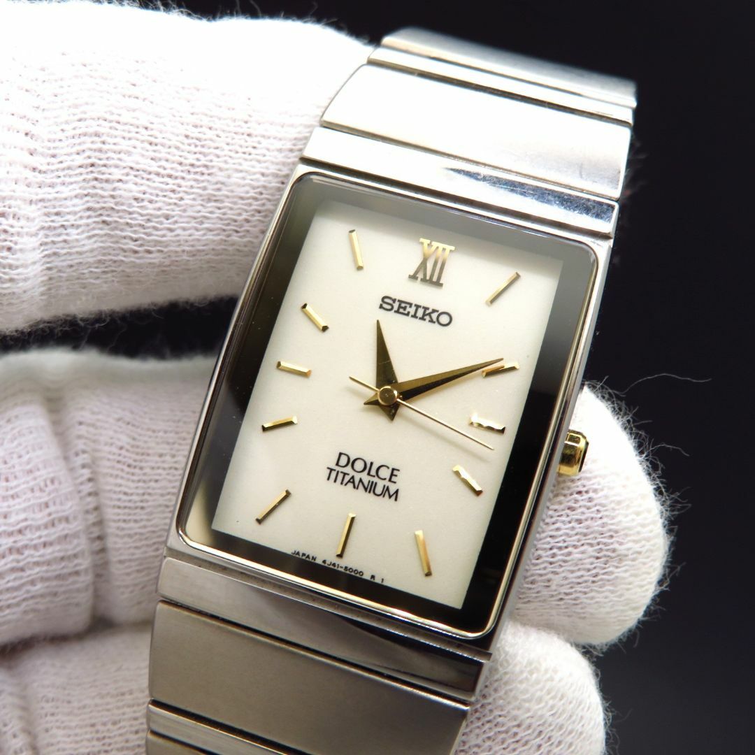 SEIKO - SEIKO DOLCE TITAMIUM 腕時計 レクタンギュラー の通販 SEIKO - SEIKO DOLCE TITAMIUM 腕時計 レクタンギュラー の通販
