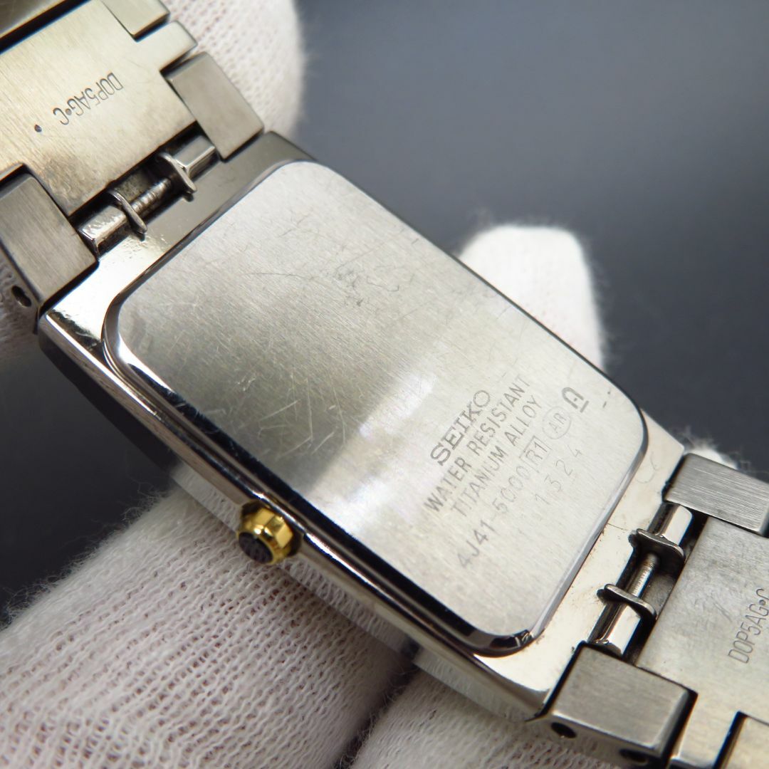 SEIKO - SEIKO DOLCE TITAMIUM 腕時計 レクタンギュラー の通販 SEIKO - SEIKO DOLCE TITAMIUM 腕時計 レクタンギュラー の通販