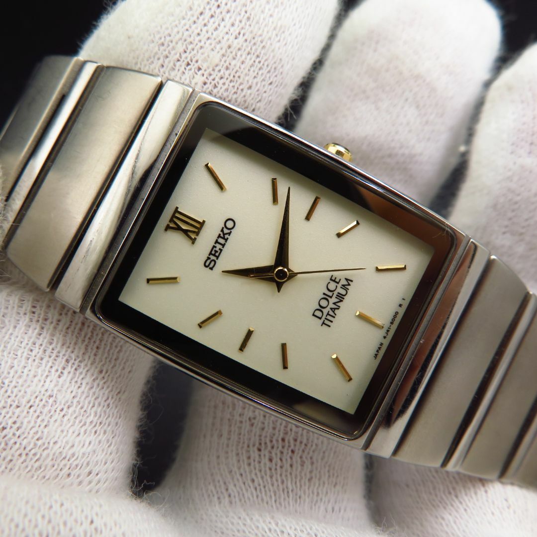 SEIKO - SEIKO DOLCE TITAMIUM 腕時計 レクタンギュラー の通販 SEIKO - SEIKO DOLCE TITAMIUM 腕時計 レクタンギュラー の通販
