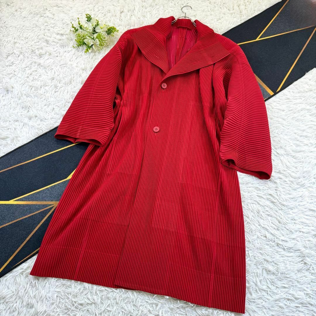 ISSEY MIYAKE - 新品級 オムプリッセイッセイミヤケ ロング ISSEY MIYAKE - 新品級 オムプリッセイッセイミヤケ ロング