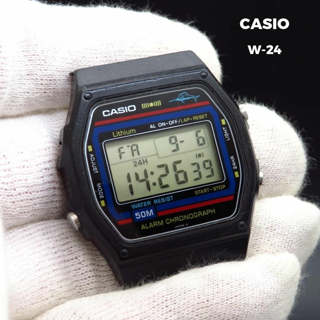 CASIO - CASIO デジタル腕時計 W-24 アラームクロノグラフ CASIO - CASIO デジタル腕時計 W-24 アラームクロノグラフ