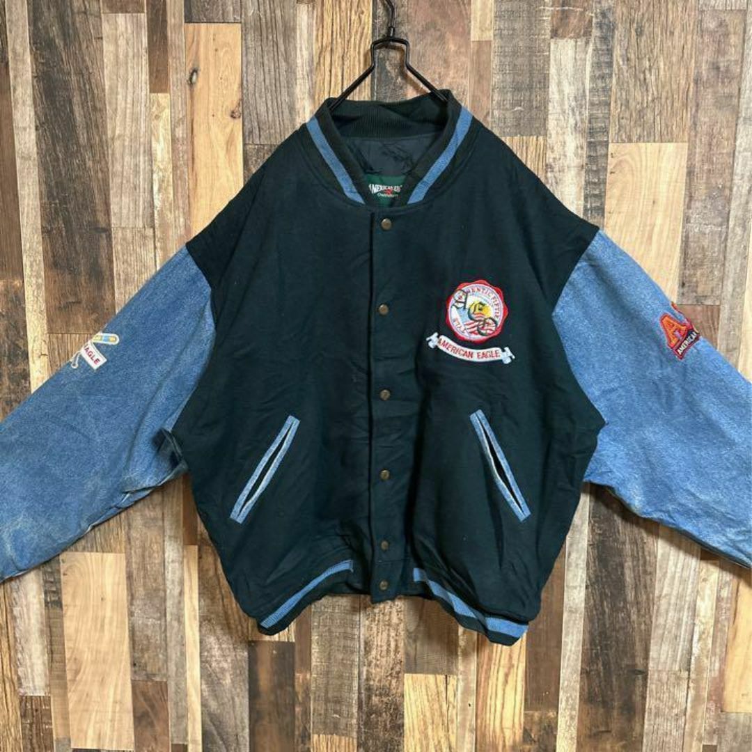 American Eagle - 90s アメリカンイーグル スタジャン 袖デニム American Eagle - 90s アメリカンイーグル スタジャン 袖デニム