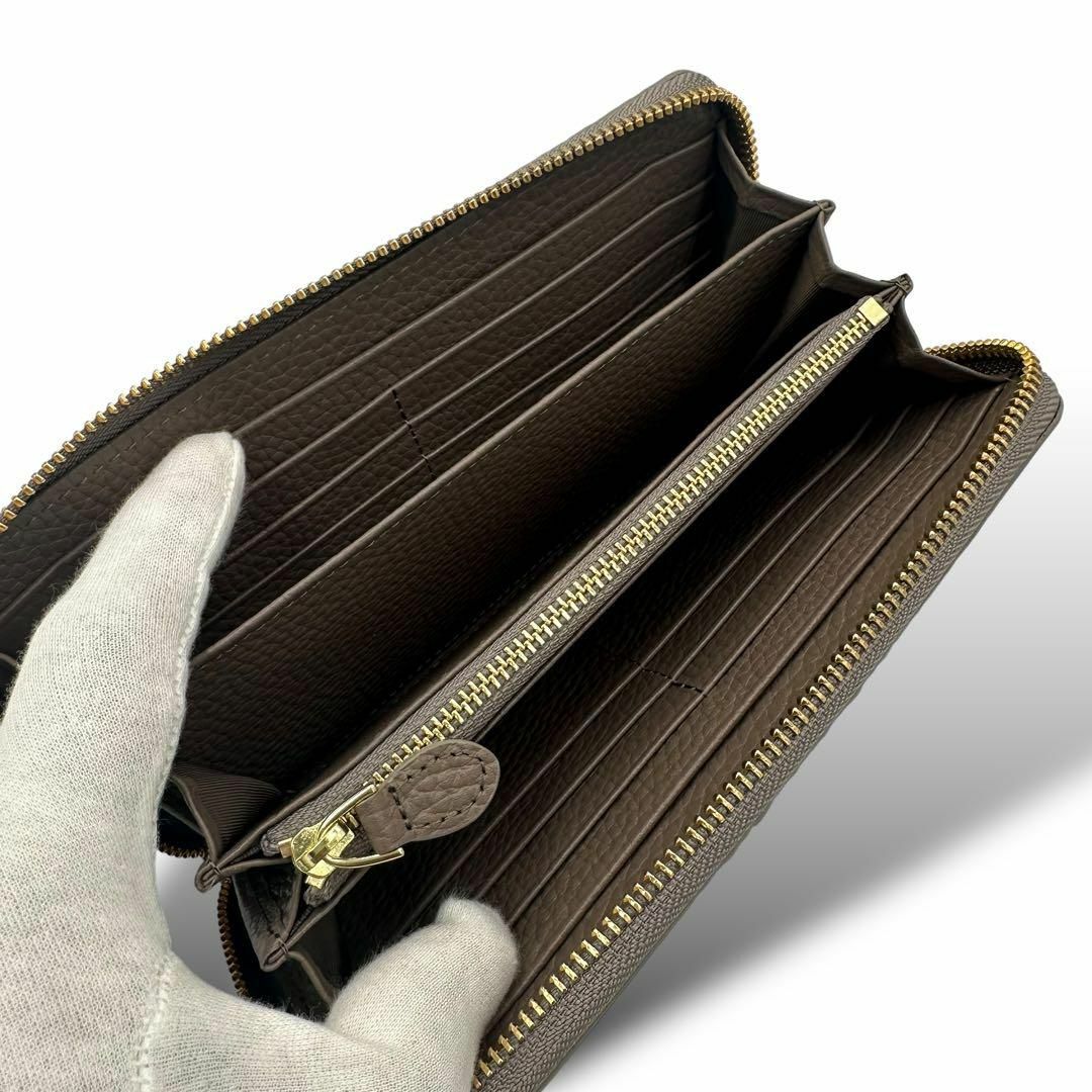 新品同様】ワニ皮 カイマン ラウンドファスナー 長財布 新品同様】ワニ皮 カイマン ラウンドファスナー 長財布