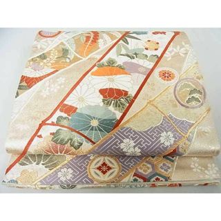 平和屋着物◎六通柄袋帯　富貴彩竹　金銀糸　逸品　DAAE9937ar(帯)