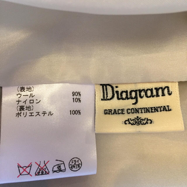 GRACE CONTINENTAL(グレースコンチネンタル)の《美品＊送料込》週末限定価格♡GRACE 定価2.5万 フラワー膝丈スカート レディースのスカート(ひざ丈スカート)の商品写真