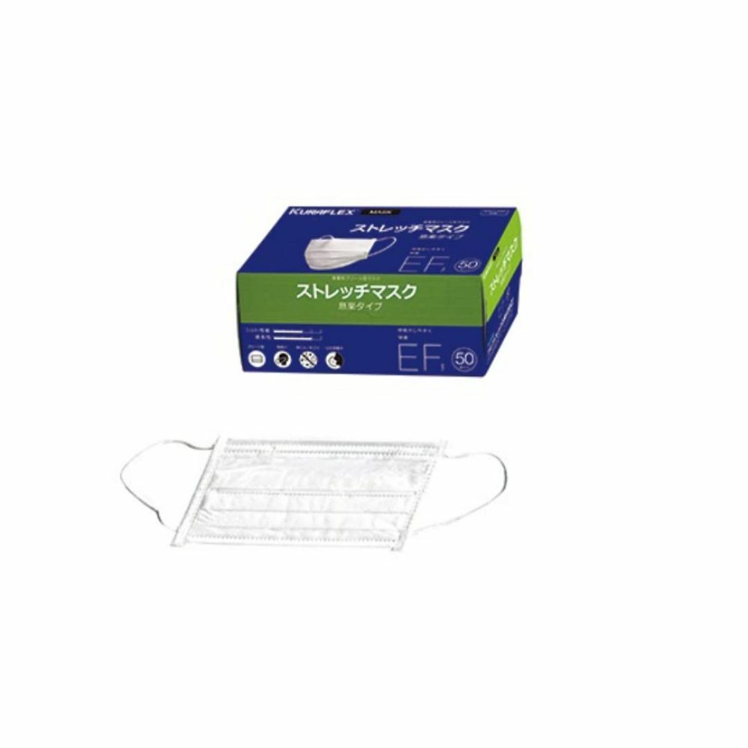 【人気商品】クラレ ストレッチマスク EF 50枚入 ホワイト その他のその他(その他)の商品写真