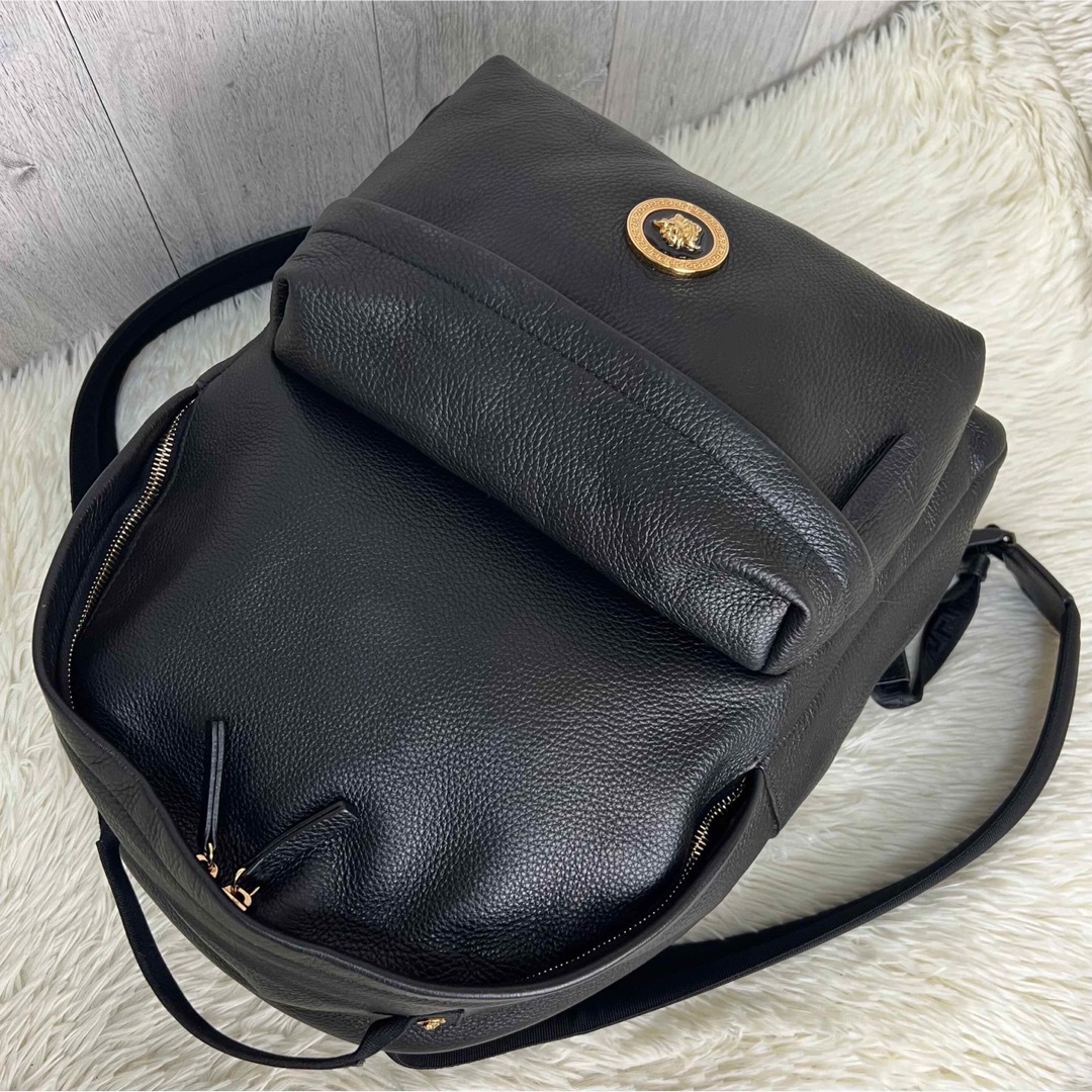 VERSACE - 美品♡A4可♡カーフレザー♡VERSACE ヴェルサーチ VERSACE - 美品♡A4可♡カーフレザー♡VERSACE ヴェルサーチ