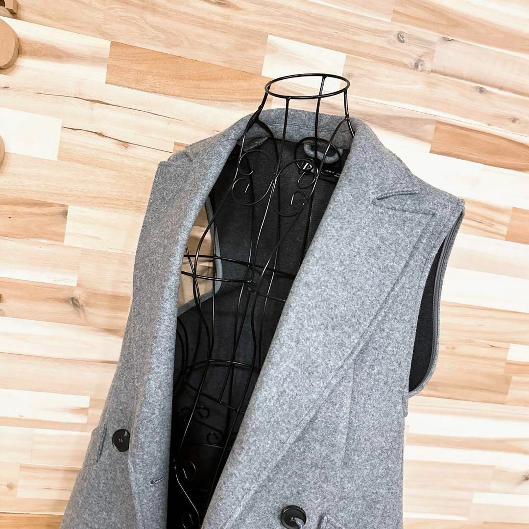 ZARA - 【ザラ】ボリューム ダブルブレスト ロング ベスト ZARA - 【ザラ】ボリューム ダブルブレスト ロング ベスト
