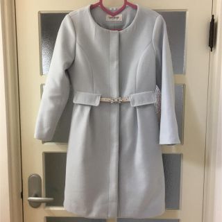 ミッシュマッシュ(MISCH MASCH)の♡airi様専用♡MISCH MASCH アイスブルーノーカラーコート(ロングコート)