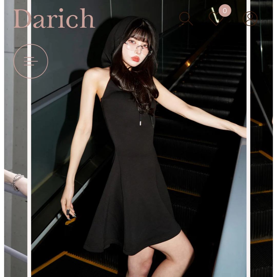 darich ワンピース黒 darich ワンピース黒
