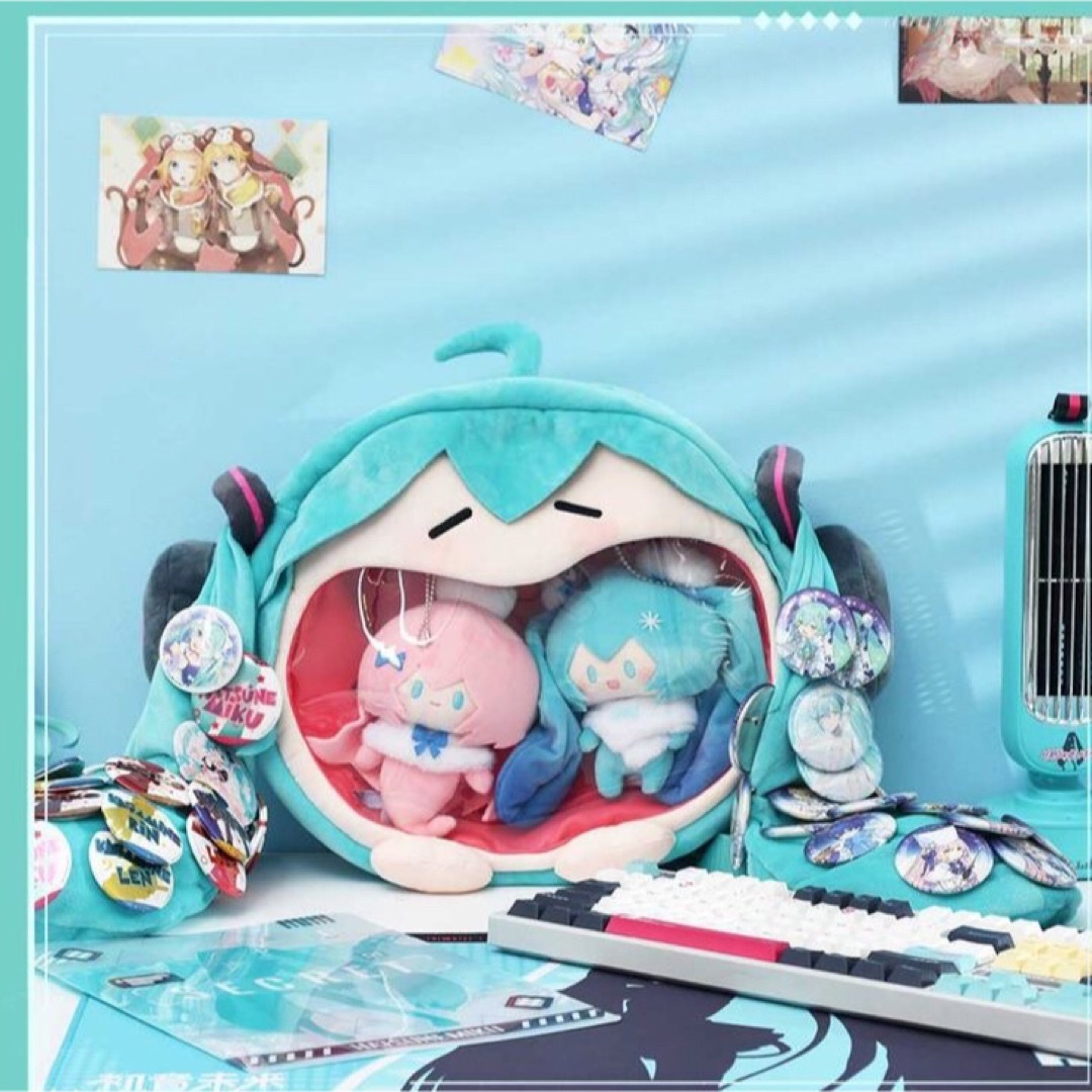 ボカロ 中国限定 初音ミク 4way ミニバッグ 痛バッグ 2種セット ボカロ 中国限定 初音ミク 4way ミニバッグ 痛バッグ 2種セット