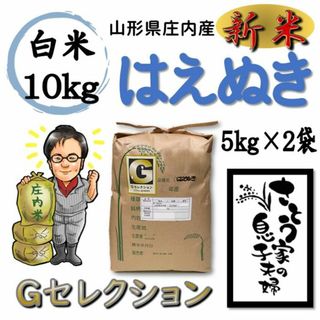 山形県庄内産　はえぬき　白米10kg　Ｇセレクション(米/穀物)