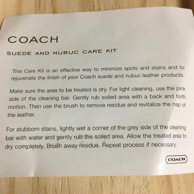 COACH(コーチ)のSUEDE AND NUBUC CARE KIT レディースのバッグ(その他)の商品写真