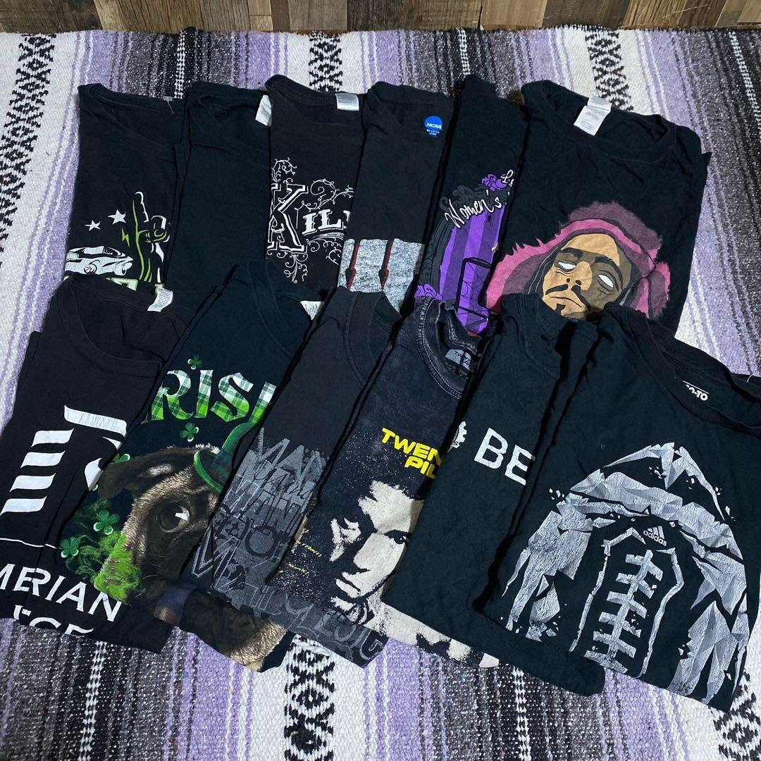 メンズ 半袖黒Tシャツ 90枚 USA古着 90s 古着卸 まとめ売り メンズ 半袖黒Tシャツ 90枚 USA古着 90s 古着卸 まとめ売り