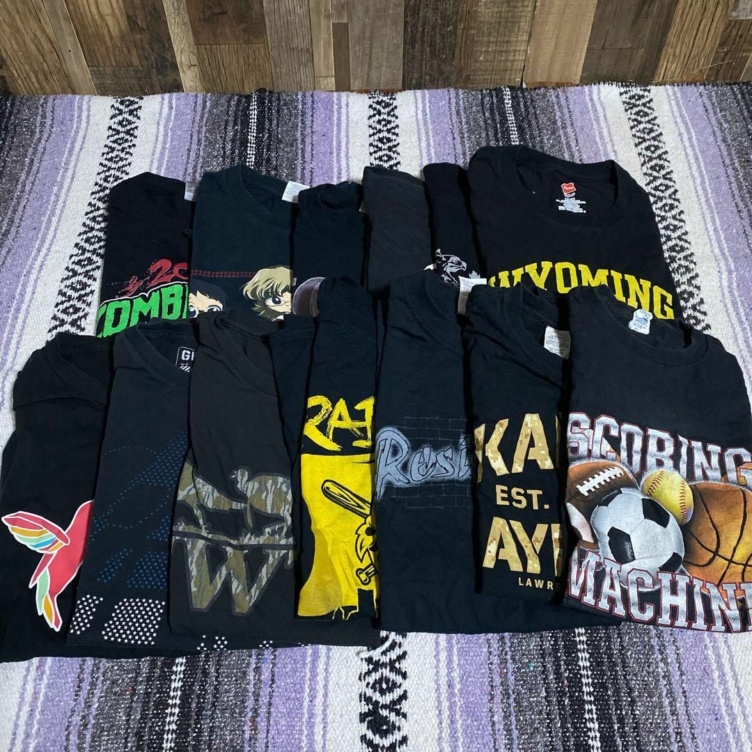 メンズ 半袖黒Tシャツ 90枚 USA古着 90s 古着卸 まとめ売り メンズ 半袖黒Tシャツ 90枚 USA古着 90s 古着卸 まとめ売り