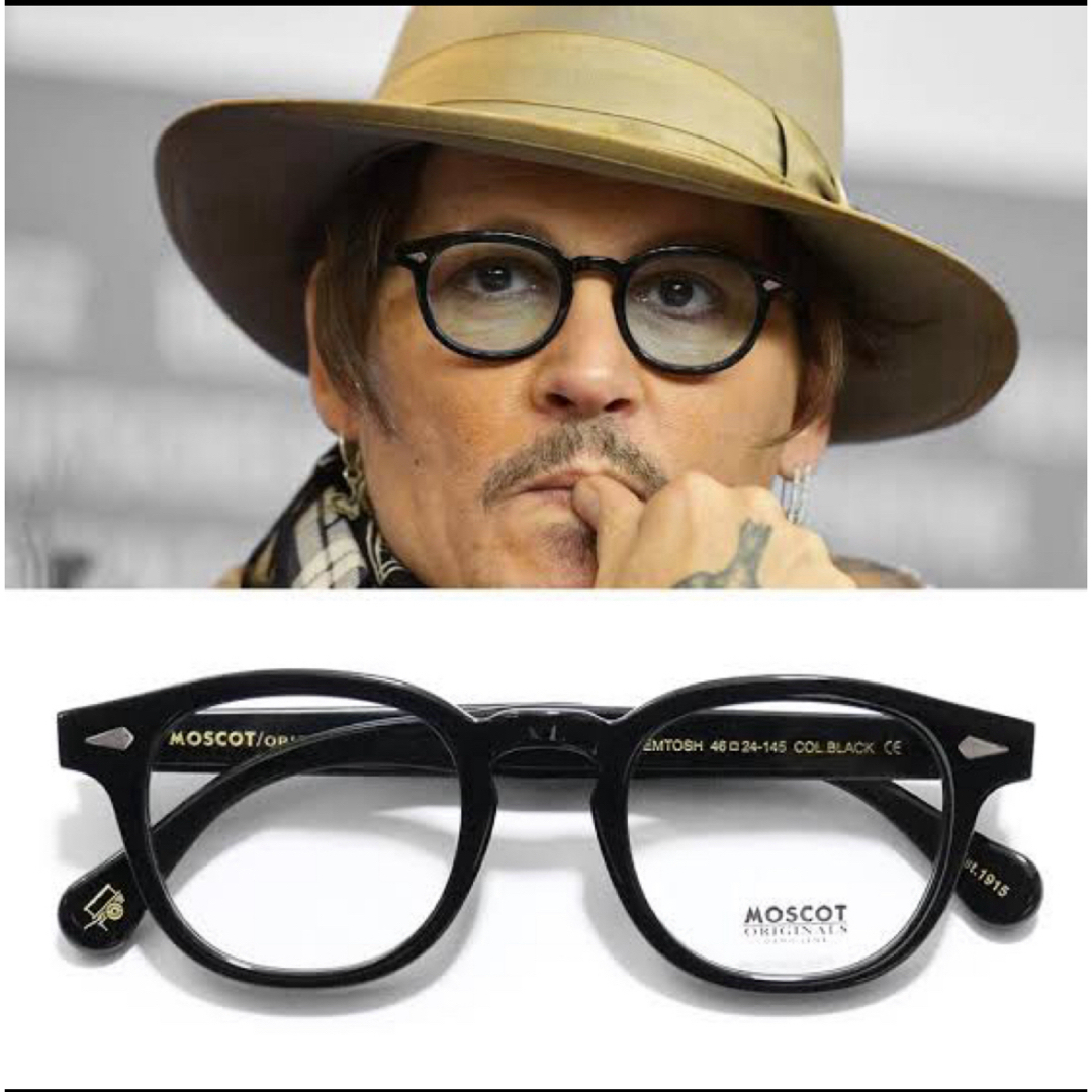 MOSCOT - モスコット MOSCOT 眼鏡 メガネ ブラック 黒縁の通販 MOSCOT - モスコット MOSCOT 眼鏡 メガネ ブラック 黒縁の通販