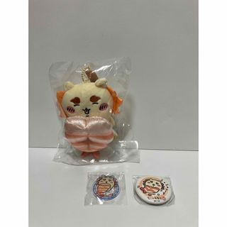 ちいかわ寿司　シーサー　マスコット　えび　缶バッジ2個(キャラクターグッズ)