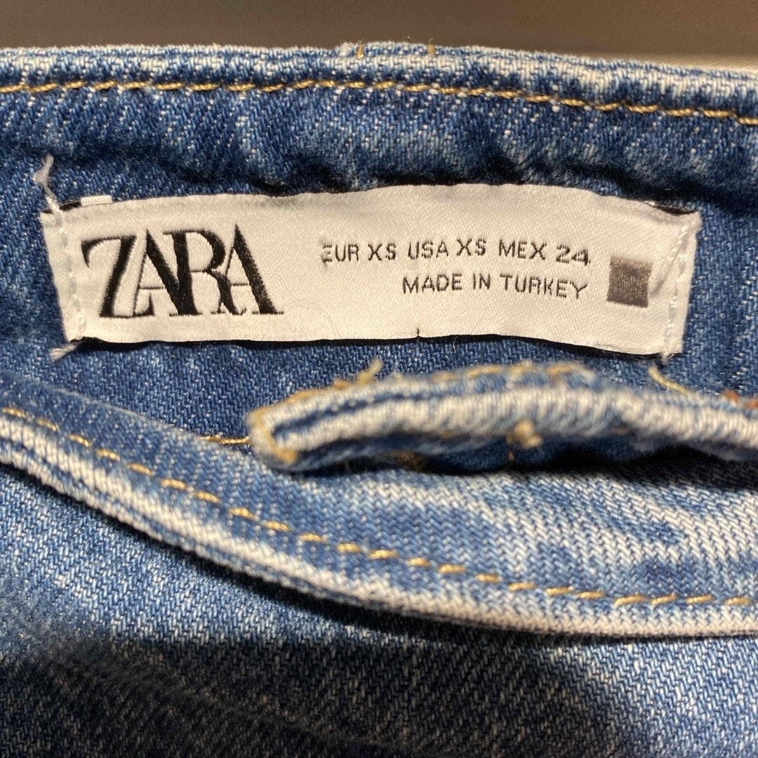 ZARA - 完売品ZARAスリットデニムロングスカートXSの通販 by ZARA - 完売品ZARAスリットデニムロングスカートXSの通販 by