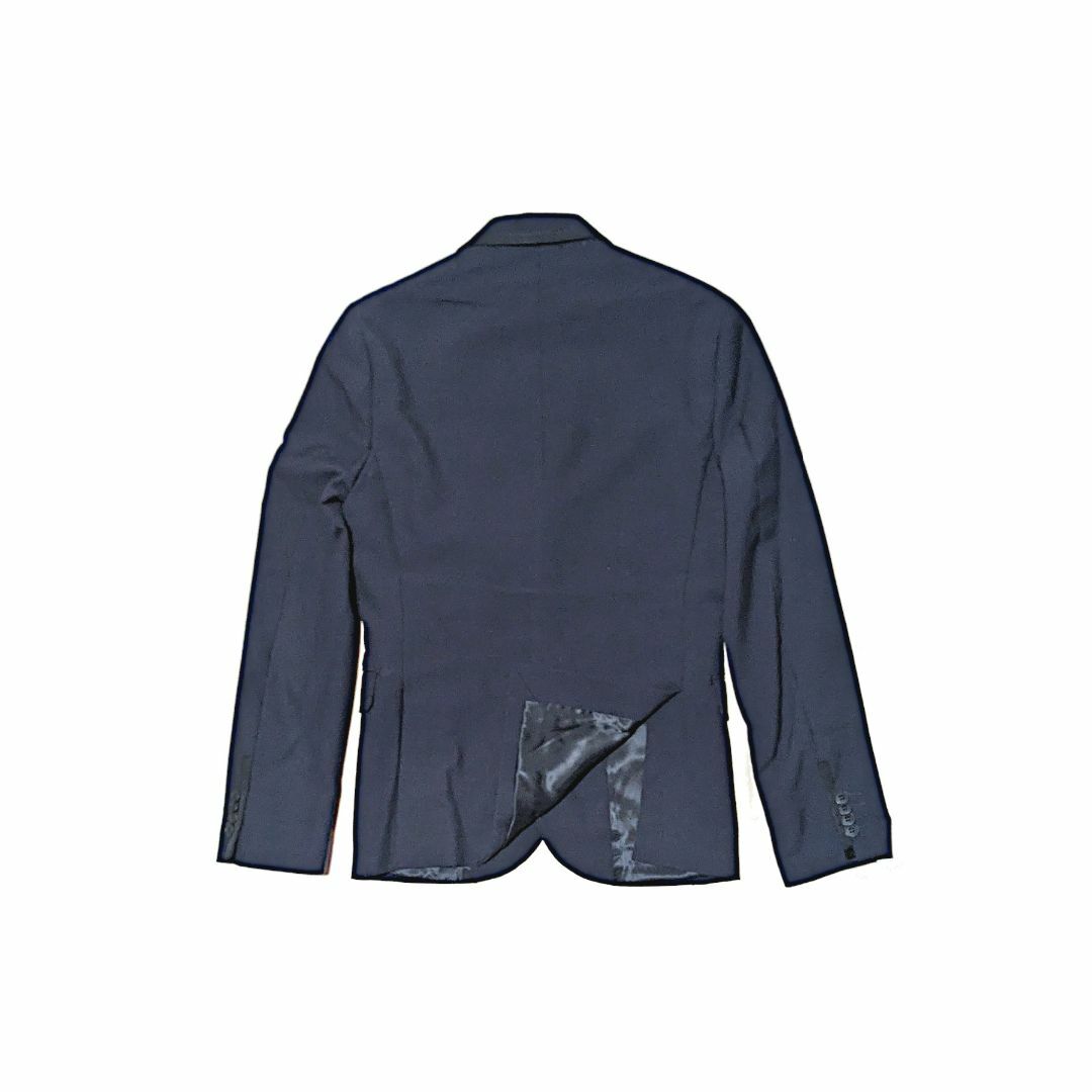H&M(エイチアンドエム)のH&M パイピングデザイン ウール混 スリムフィットスーツ ネイビー 未使用 メンズのスーツ(セットアップ)の商品写真