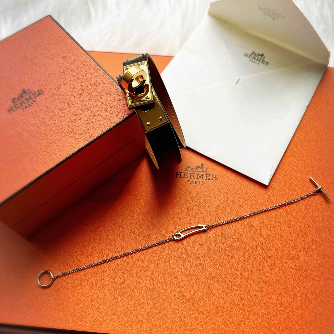 HERMES - 美品 HERMES エルメス パンク K18 RG ブレスレット HERMES - 美品 HERMES エルメス パンク K18 RG ブレスレット