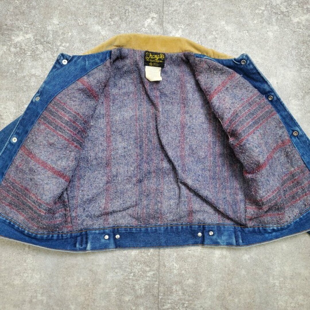 Wrangler - WRANGLER ラングラー 80's 黒タグ 裏地ブランケット Wrangler - WRANGLER ラングラー 80's 黒タグ 裏地ブランケット