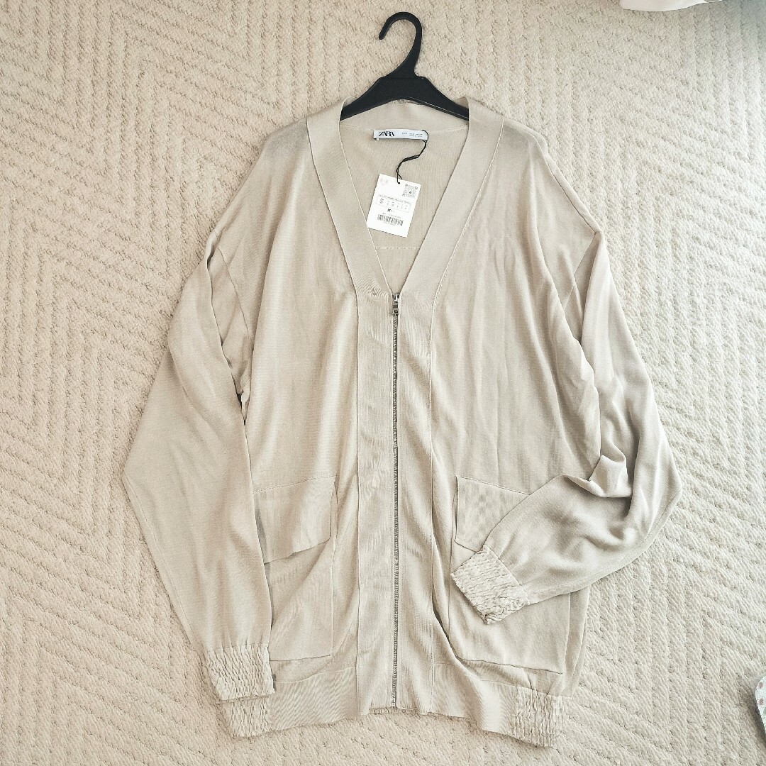 ZARA - タグ付き新品2024年ZARA ニットセミシアーボンバー ZARA - タグ付き新品2024年ZARA ニットセミシアーボンバー