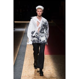 PRADA - prada 16aw 2016fw アロハシャツ オープンカラー ボタン PRADA - prada 16aw 2016fw アロハシャツ オープンカラー ボタン