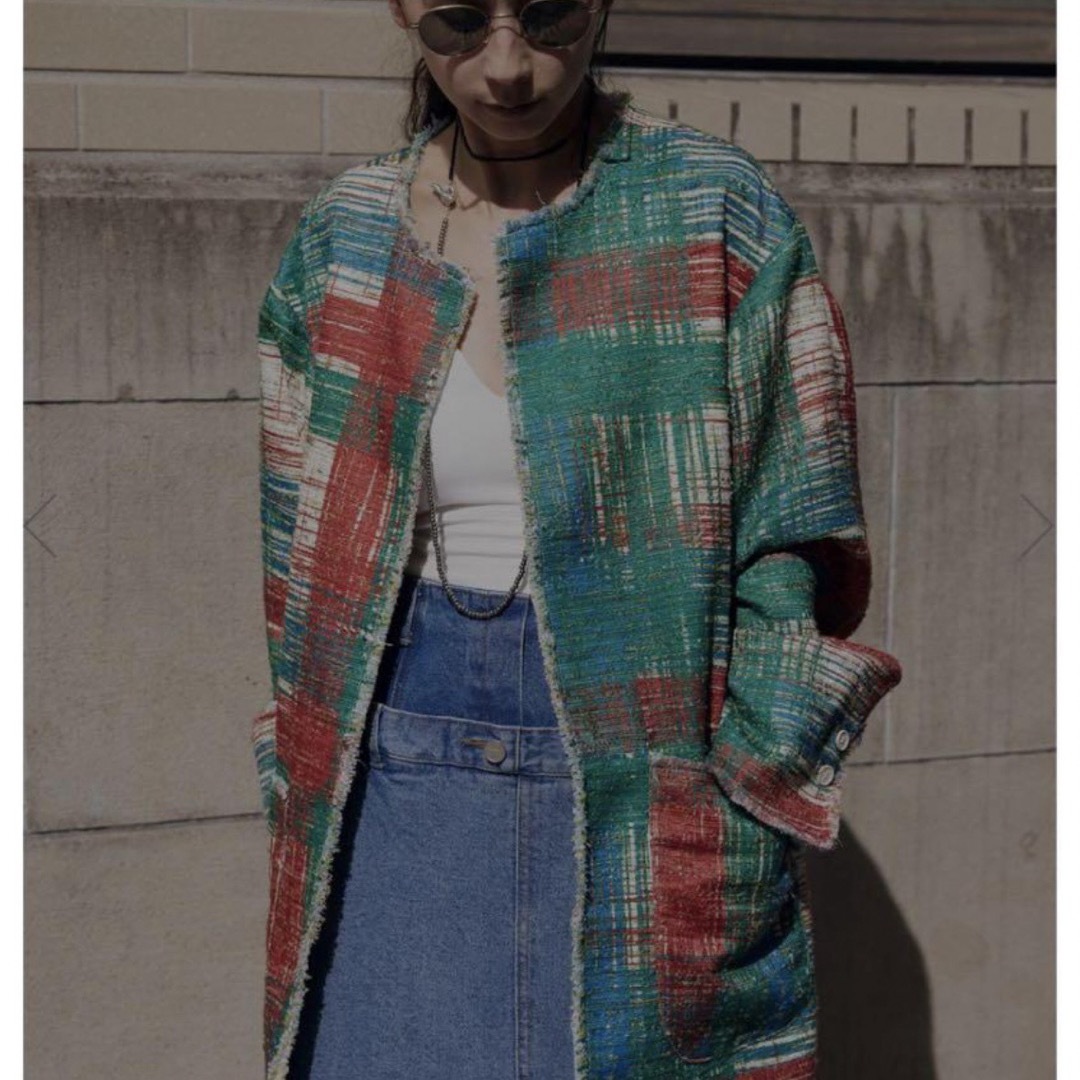Ameri VINTAGE - 即完売【新品未使用】LADY LIKE PRINT TWEEDS Ameri VINTAGE - 即完売【新品未使用】LADY LIKE PRINT TWEEDS