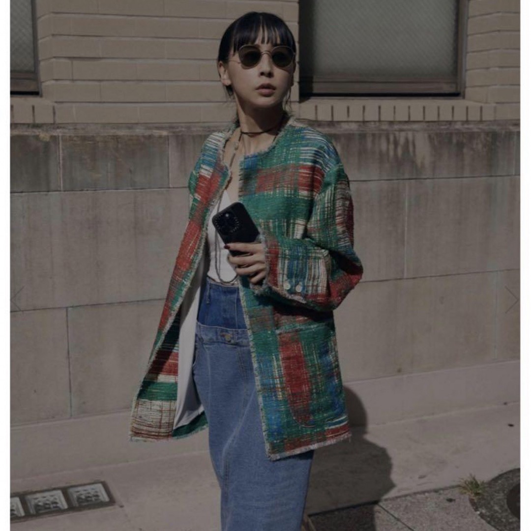 Ameri VINTAGE - 即完売【新品未使用】LADY LIKE PRINT TWEEDS Ameri VINTAGE - 即完売【新品未使用】LADY LIKE PRINT TWEEDS