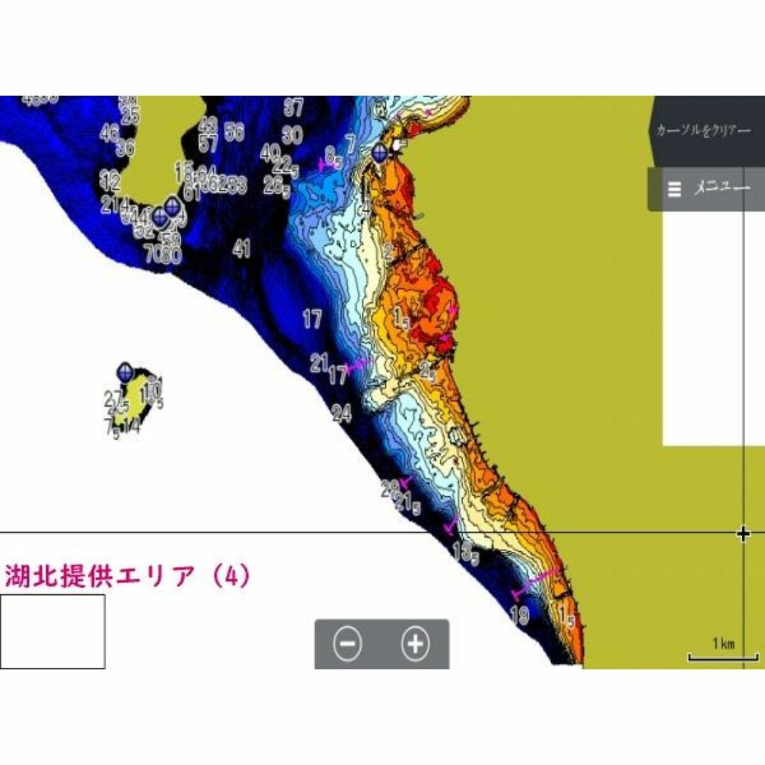 ローランス魚探用琵琶湖湖北広域マップ AT5 データ ローランス魚探用琵琶湖湖北広域マップ AT5 データ