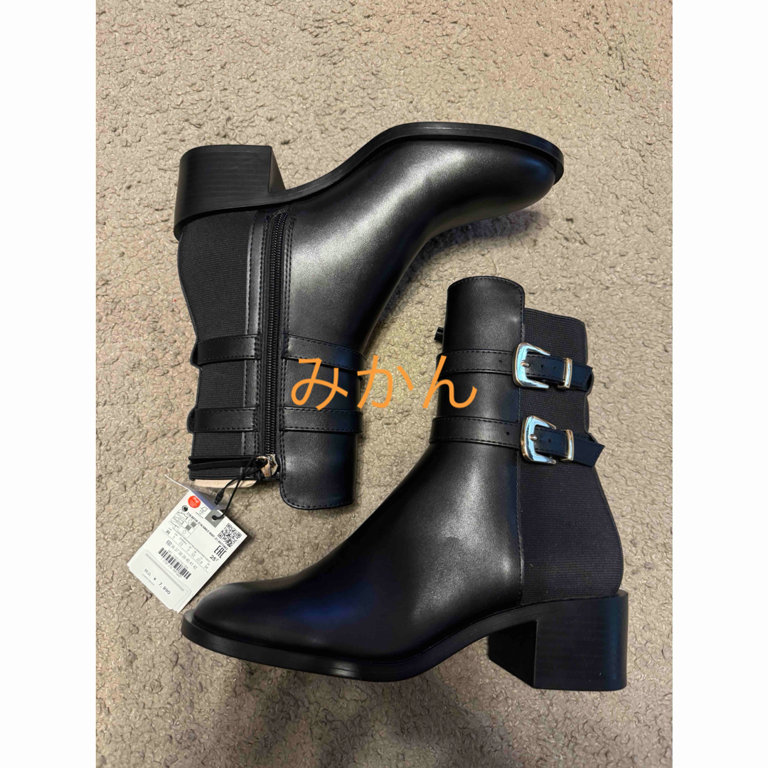 ZARA - 今季完売品 新品タグ付き ZARA ザラ バックルストラップ ZARA - 今季完売品 新品タグ付き ZARA ザラ バックルストラップ