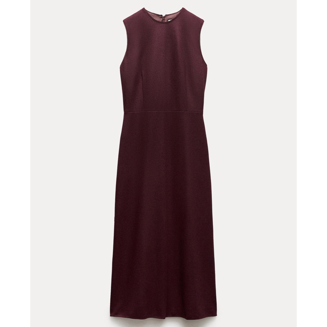 ZARA - 新品未使用 ZARA DRESS ザラワンピースタグ付き ワイン色