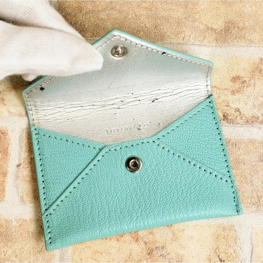 Tiffany & Co. - ティファニー ☆ レザー カードケース 名刺入れ Tiffany & Co. - ティファニー ☆ レザー カードケース 名刺入れ