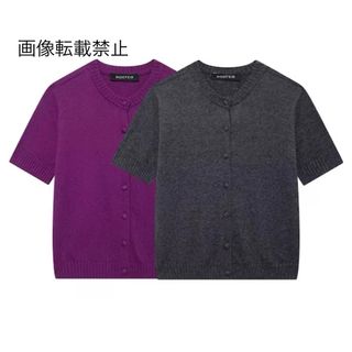 🍄‍🟫9月新作🍄‍🟫15078◆2color 半袖 ニット カーディガン(カーディガン)