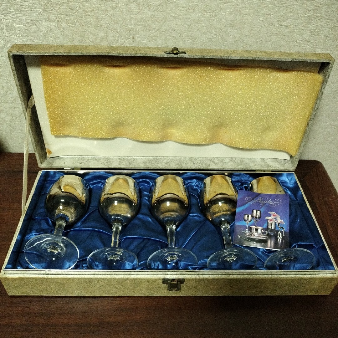 石塚硝子 - ADERIA GLASS バトル ワイングラス5個セット 銀色 石塚硝子 - ADERIA GLASS バトル ワイングラス5個セット 銀色