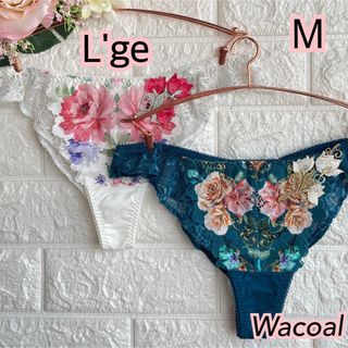 ワコール(Wacoal)のWacoal ルジェ リボンブラTショーツ M 2枚❣️ 可愛い♡PCA427(ショーツ)