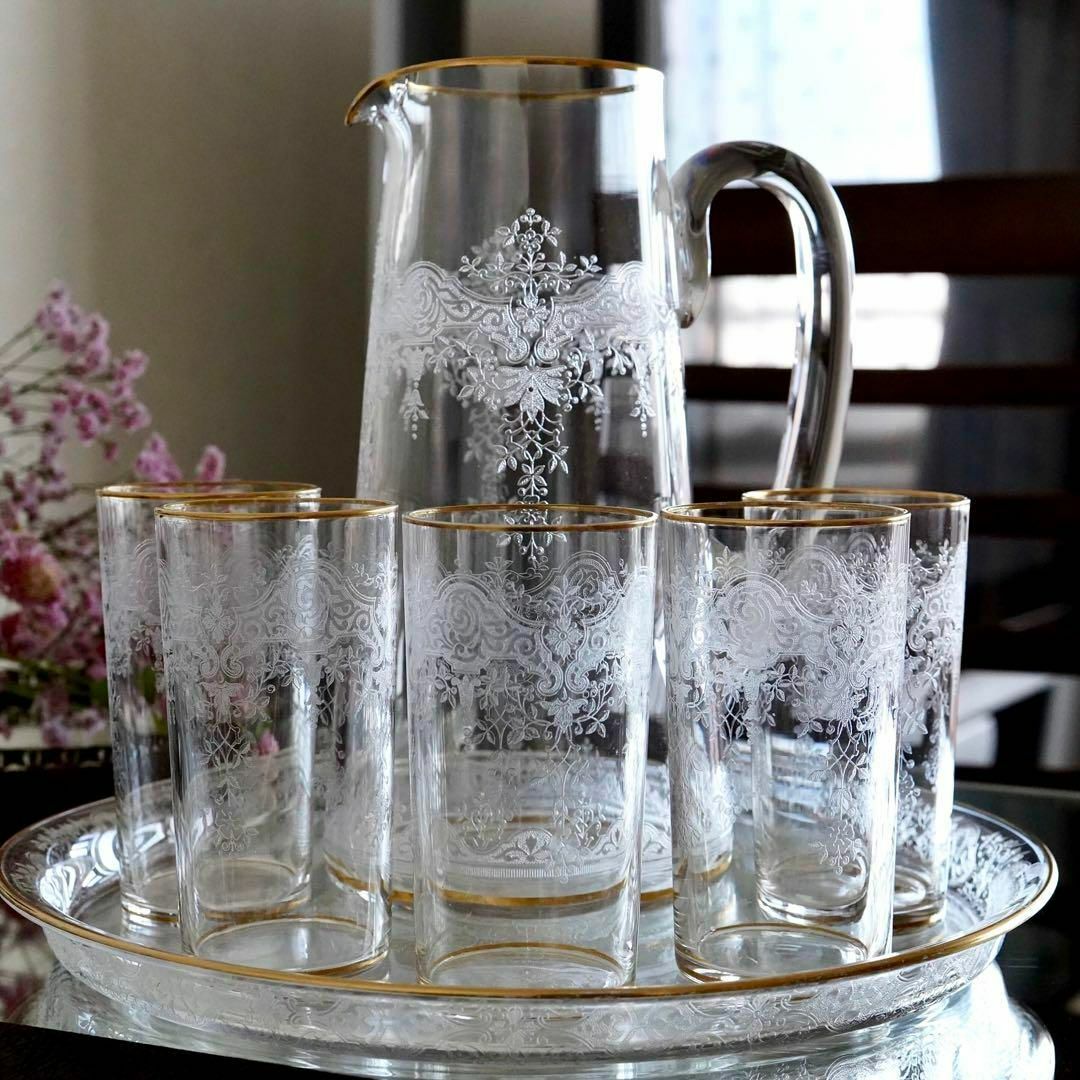 Baccarat - 極希少1900年オールドバカラBACCARAT☆24金彩 Baccarat - 極希少1900年オールドバカラBACCARAT☆24金彩