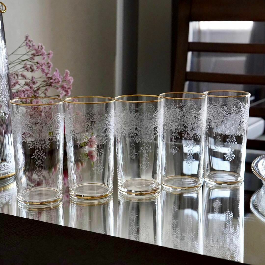 Baccarat - 極希少1900年オールドバカラBACCARAT☆24金彩 Baccarat - 極希少1900年オールドバカラBACCARAT☆24金彩