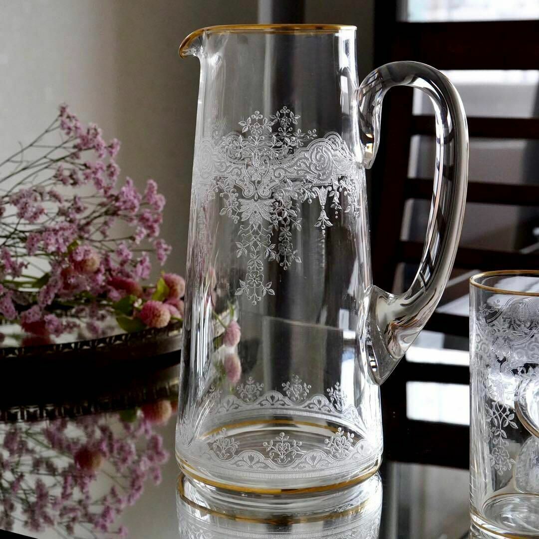 Baccarat - 極希少1900年オールドバカラBACCARAT☆24金彩 Baccarat - 極希少1900年オールドバカラBACCARAT☆24金彩