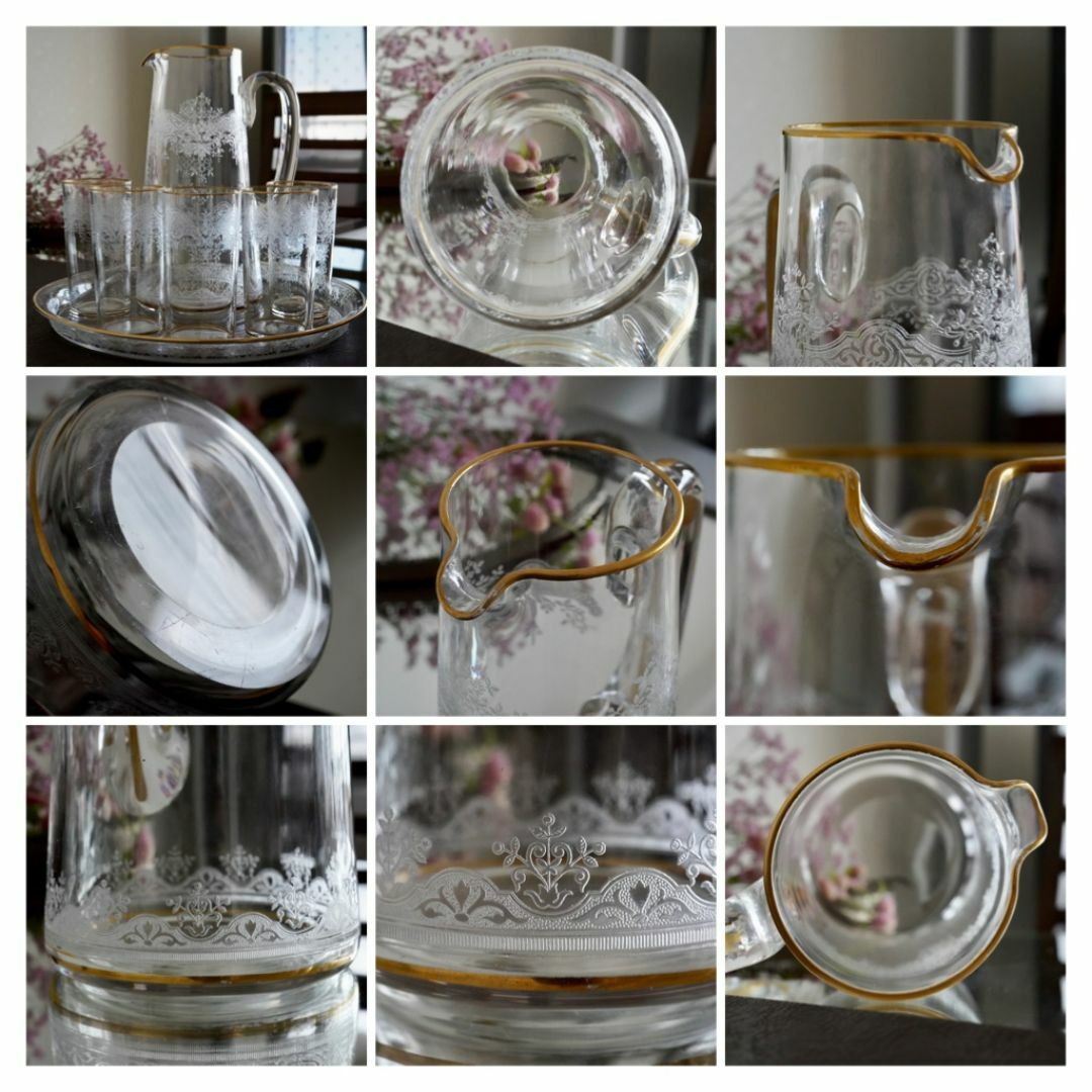 Baccarat - 極希少1900年オールドバカラBACCARAT☆24金彩 Baccarat - 極希少1900年オールドバカラBACCARAT☆24金彩