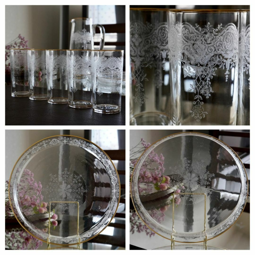 Baccarat - 極希少1900年オールドバカラBACCARAT☆24金彩 Baccarat - 極希少1900年オールドバカラBACCARAT☆24金彩