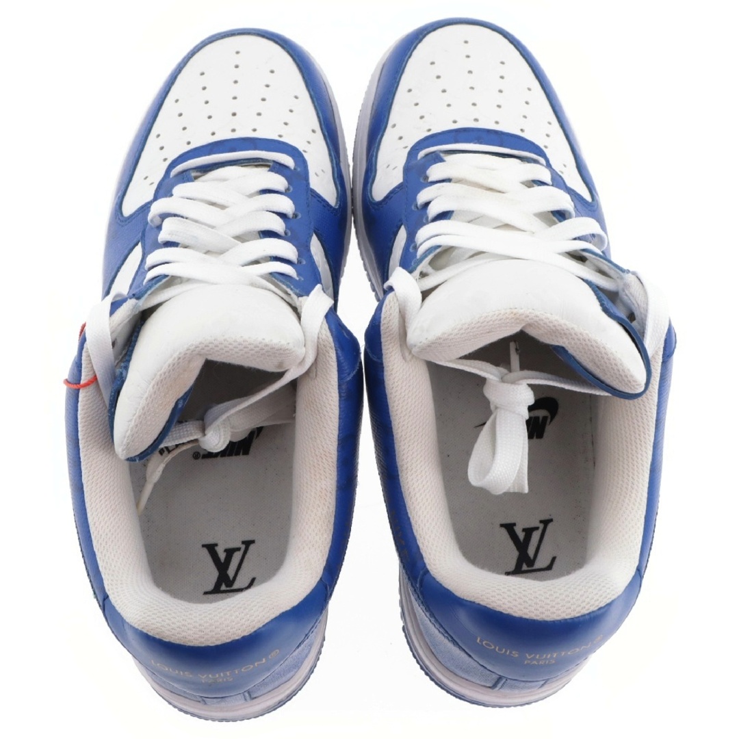 LOUIS VUITTON(ルイヴィトン)のLOUIS VUITTON ルイヴィトン ×NIKE AIR FORCE 1 LOW MS0232 ×ナイキ エアフォースワン モノグラム ローカットスニーカー ローカットシューズ ホワイト/ブルー US9.5/27.5cm メンズの靴/シューズ(スニーカー)の商品写真