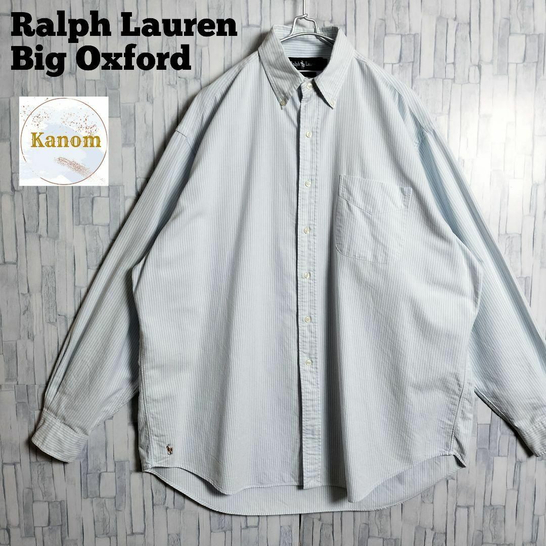90s ラルフローレン BDシャツ BIG OXFORD オックスフォード 古着 90s ラルフローレン BDシャツ BIG OXFORD オックスフォード 古着