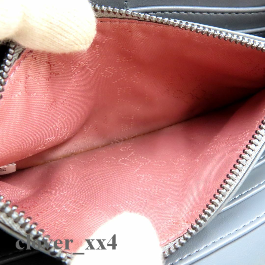 極美品】 ステラマッカートニー 長財布 ファラベラ 財布 グレー 極美品】 ステラマッカートニー 長財布 ファラベラ 財布 グレー