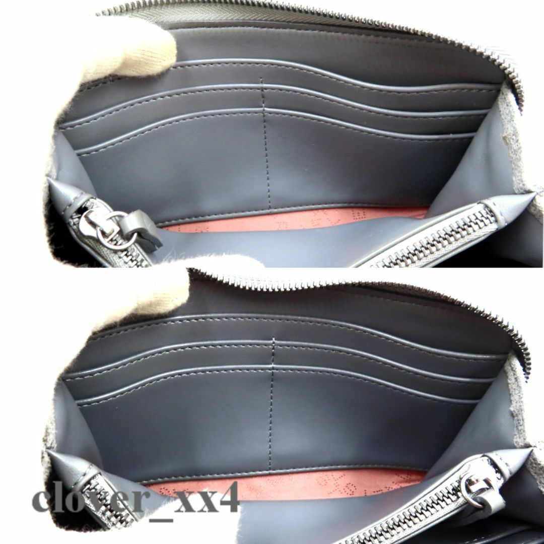 極美品】 ステラマッカートニー 長財布 ファラベラ 財布 グレー 極美品】 ステラマッカートニー 長財布 ファラベラ 財布 グレー
