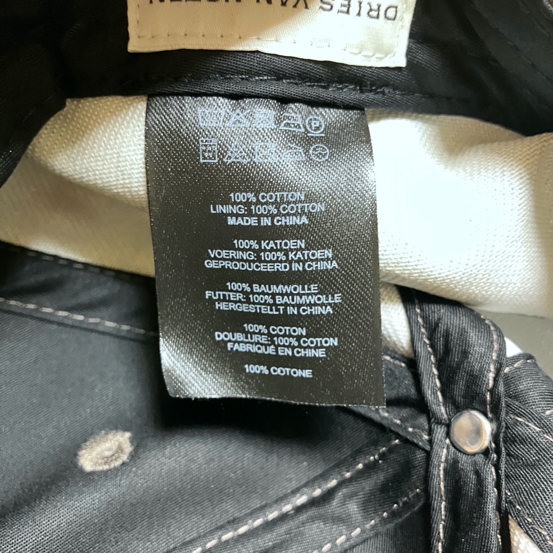 DRIES VAN NOTEN - 新品 24ss DRIES VAN NOTEN 6パネルキャップ DRIES VAN NOTEN - 新品 24ss DRIES VAN NOTEN 6パネルキャップ